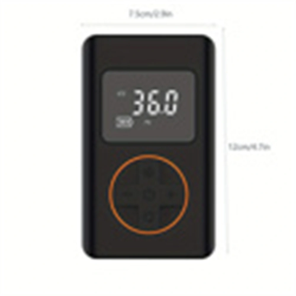 1pc Black 3600mAh Wireless Portable Car Tire Inflation Pump, Electric Air Compressor for Cars/Motorcycles/Bicycles/Balls view 2