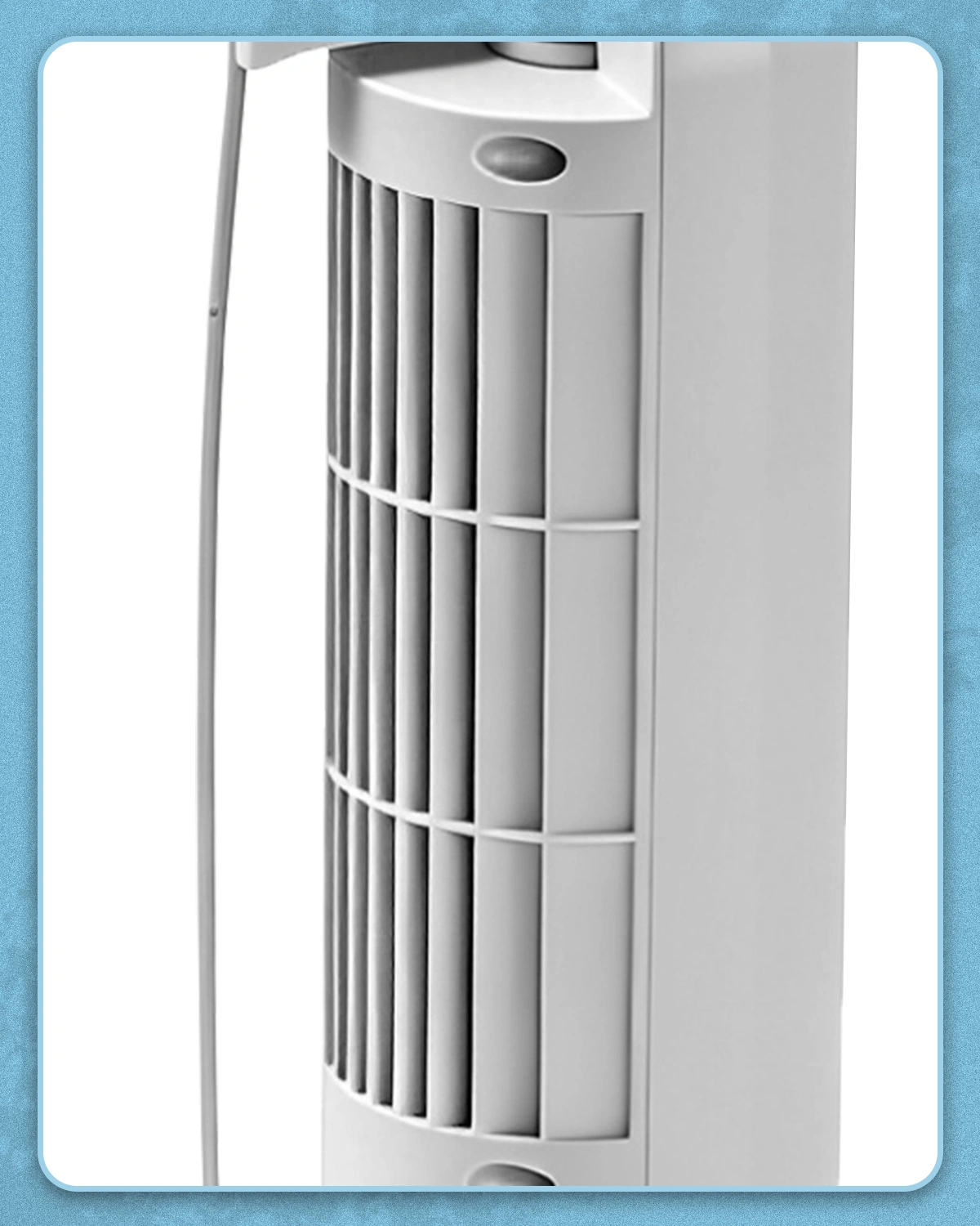 US Standard RTW-CR Tower Fan, 110V, 25W, 16 Inch Mini Column Tower Fan, Touch Control with Remote, Plastic Body, Copper Motor, White, 3 Speed, Oscillating, 9-Hour Timer, Floor & Wall Mount for Home Use view 3