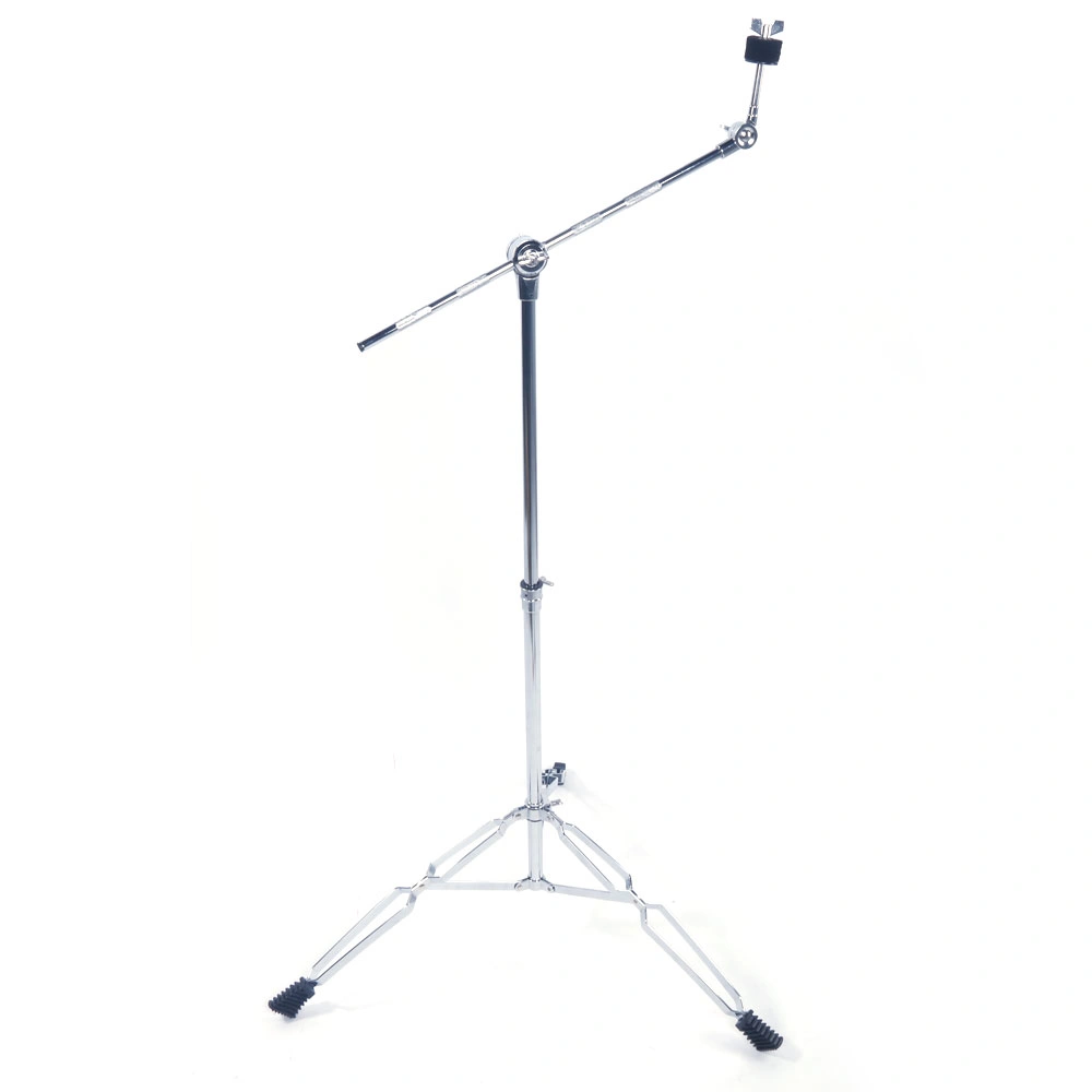 Professional Pedal Double Tom Drum Stand, Silver & Black Control Style view 3
