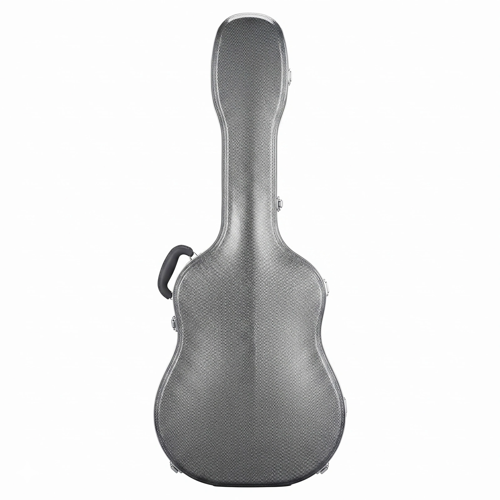 41" Folk Guitar ABS Molded Carrying Case Fits Most Acoustic Guitars Microgroove Grayish Blue