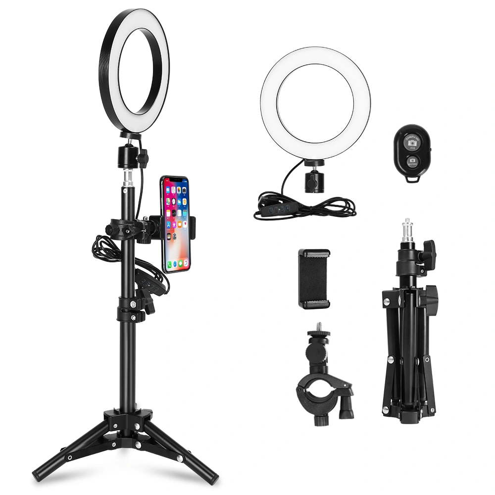 6 Inch Super Fire Ring Light with Self-Timer Set
