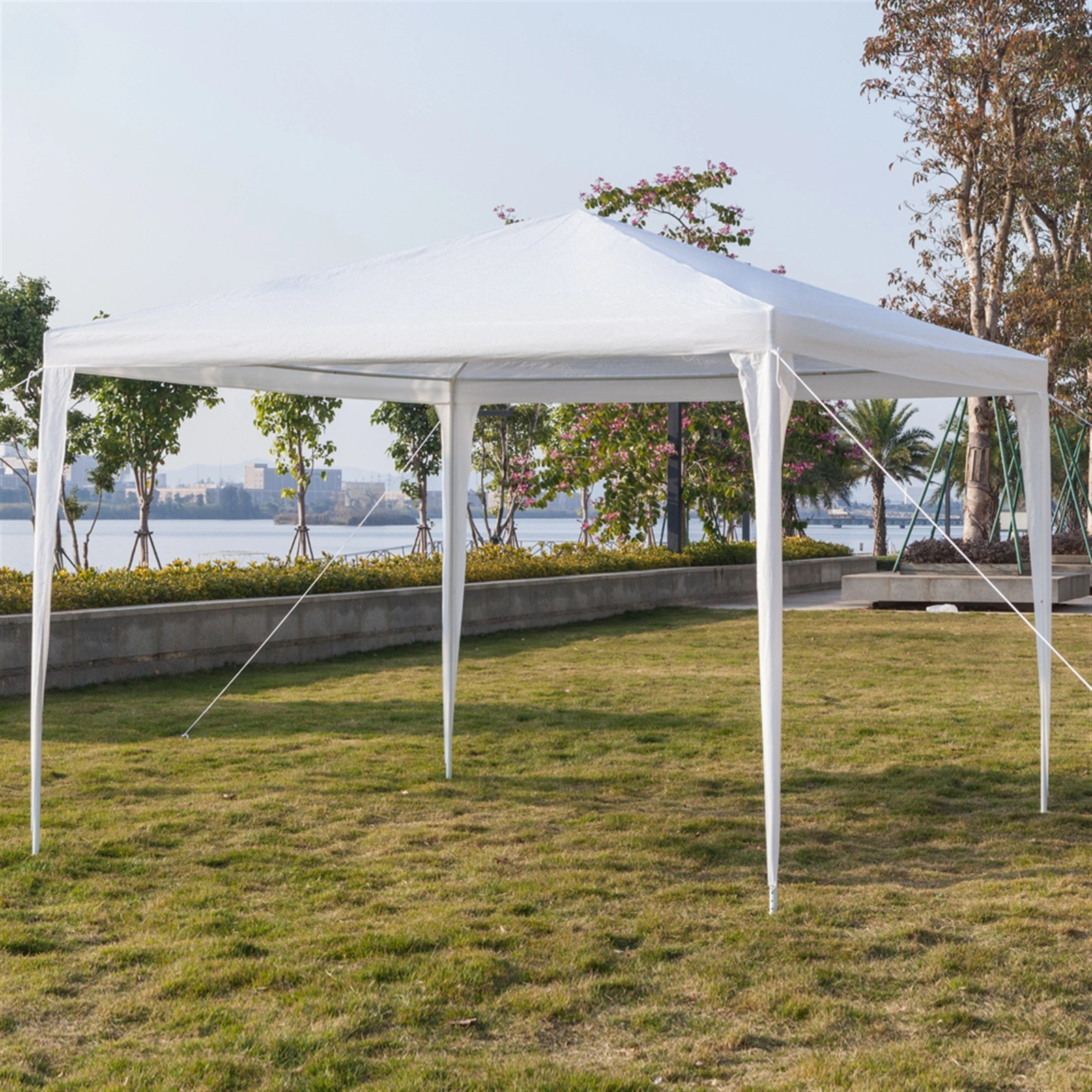 3 x 3m Three Sides Waterproof Tent with Spiral Tubes White view 28