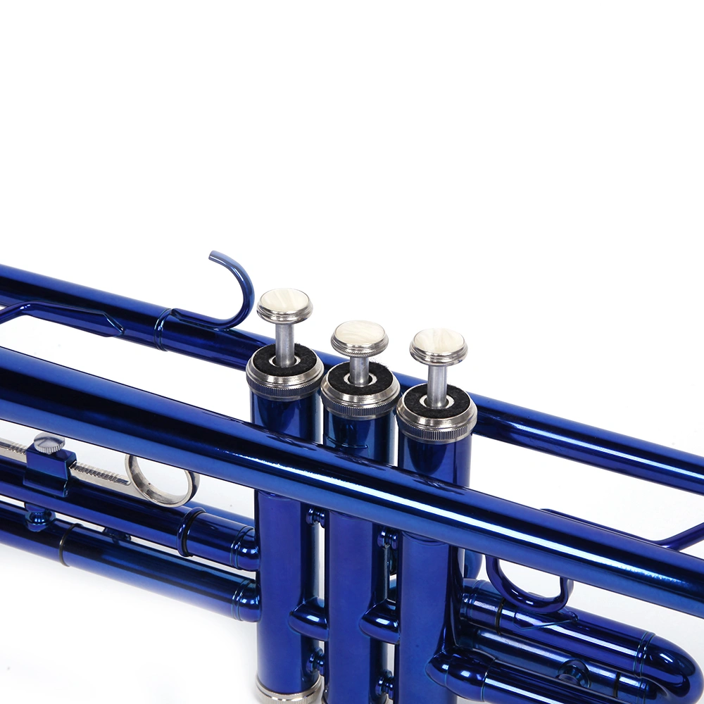 Brass Bb Trumpet Novelty Gloves Set, Blue B Flat Trumpet Shaped Fashion Gloves Accessory view 12