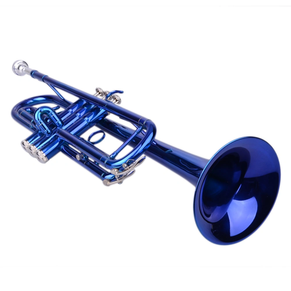 Brass Bb Trumpet Novelty Gloves Set, Blue B Flat Trumpet Shaped Fashion Gloves Accessory view 15