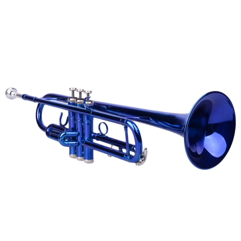 Brass Bb Trumpet Novelty Gloves Set, Blue B Flat Trumpet Shaped Fashion Gloves Accessory view 21