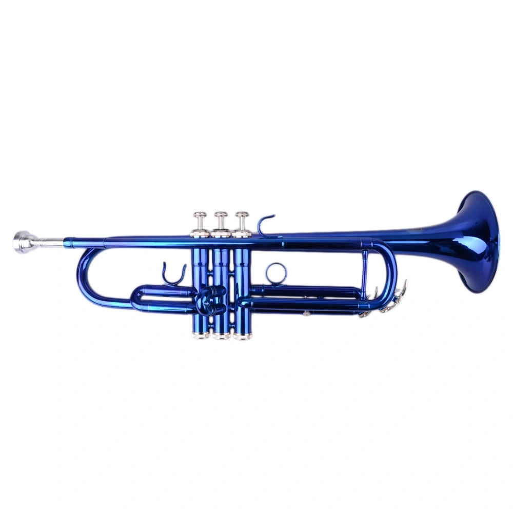 Brass Bb Trumpet Novelty Gloves Set, Blue B Flat Trumpet Shaped Fashion Gloves Accessory view 22