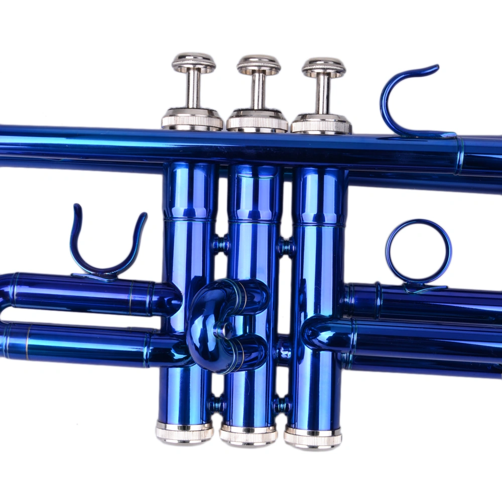 Brass Bb Trumpet Novelty Gloves Set, Blue B Flat Trumpet Shaped Fashion Gloves Accessory view 23