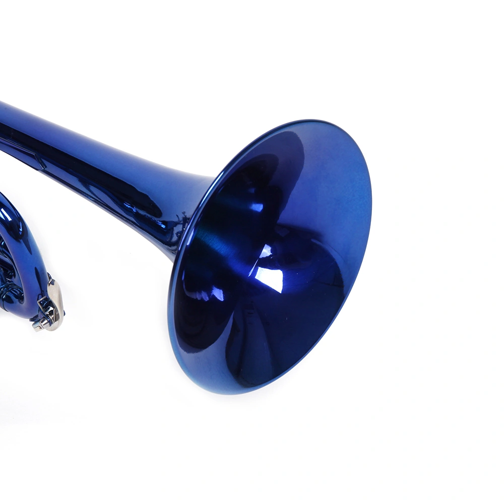 Brass Bb Trumpet Novelty Gloves Set, Blue B Flat Trumpet Shaped Fashion Gloves Accessory view 8