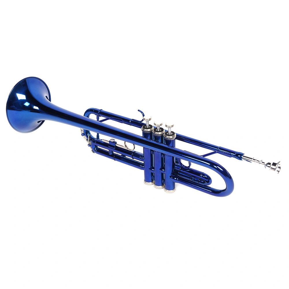 Brass Bb Trumpet Novelty Gloves Set, Blue B Flat Trumpet Shaped Fashion Gloves Accessory view 9