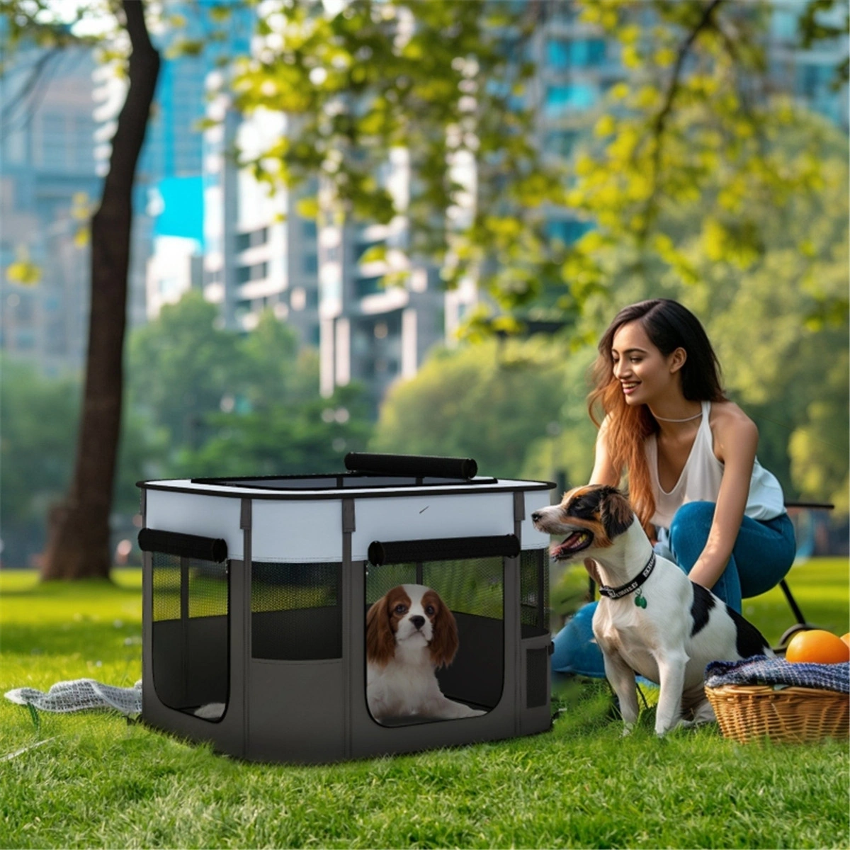 Pet Carrier Bag for Small Dogs & Cats, Soft Sided Travel Crate with Shoulder Strap, Airline Approved Portable Pet Tote, Comfortable Pet Backpack Carrier view 3