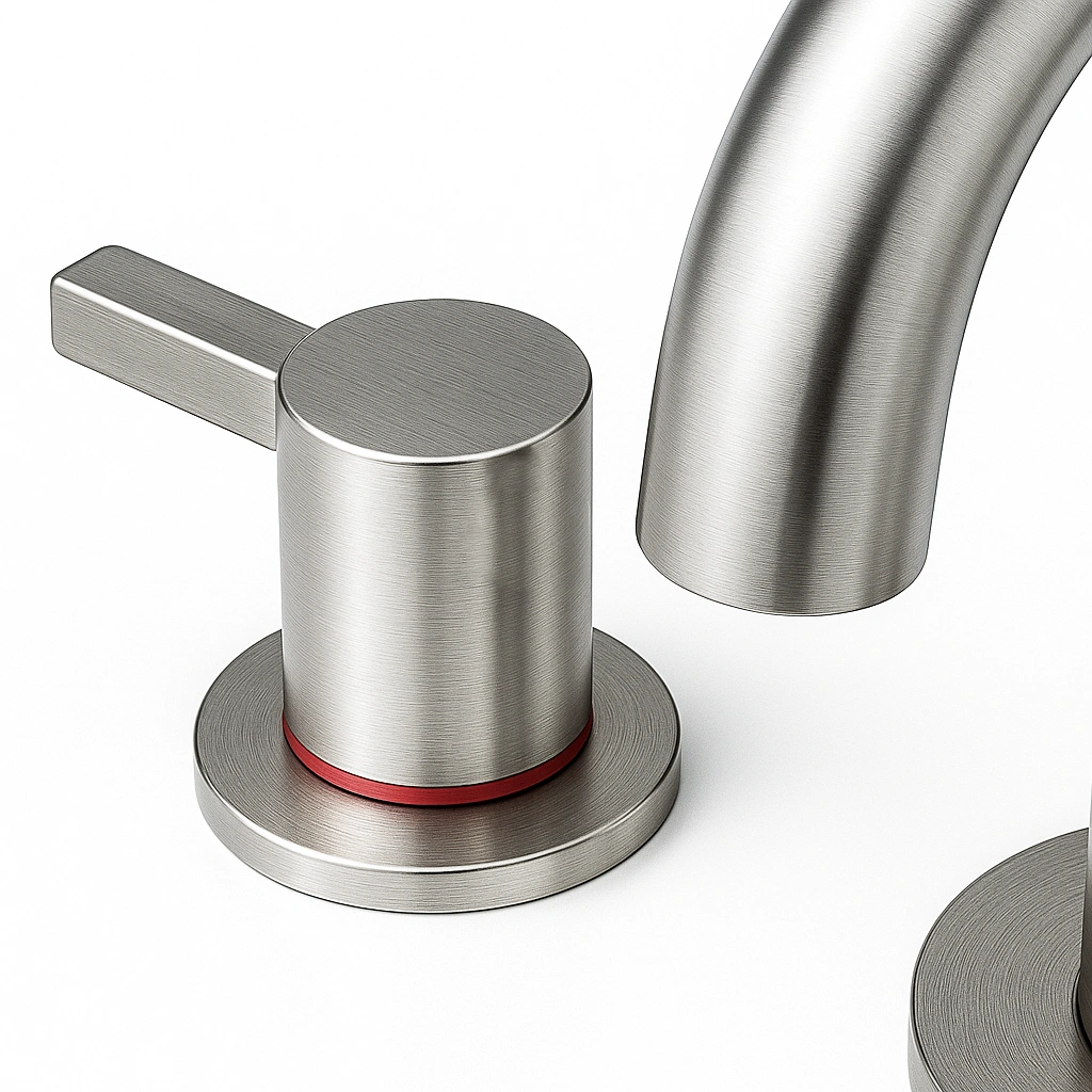 8-Inch Widespread Lavatory Faucet, 2-Handle 3-Hole with 360° Spout Vanity and Pop-Up Drain, Brushed Nickel[Unable ship on weekends, TK/TEMU only for pickup, only TX10643 warehouse supports GOFO] view 6