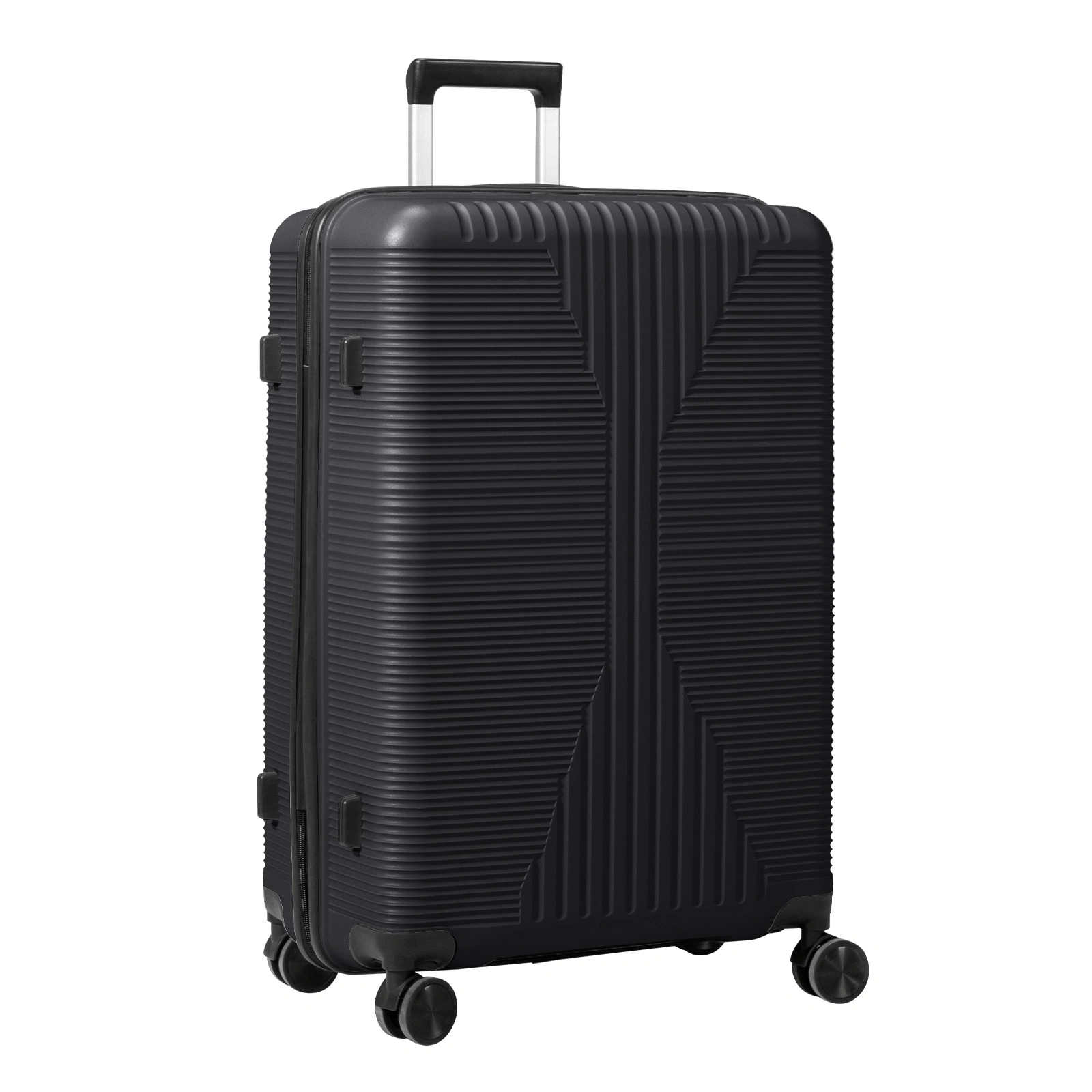 8-inch Non-TSA Customs Lock Suitcase PP Single Trolley Case Black view 2