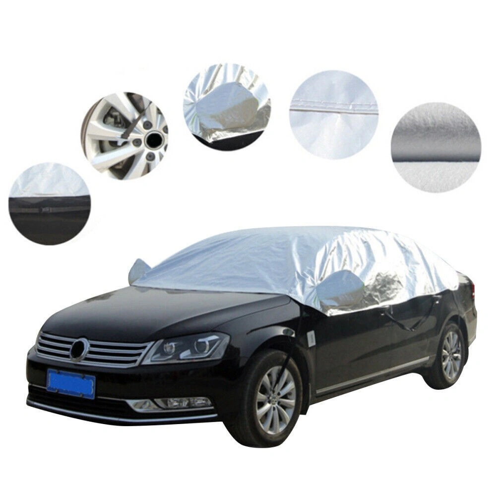 Universal Half Car Cover Top Roof UV Sun Rain Protector Waterproof Outdoor 190T Polyester view 3
