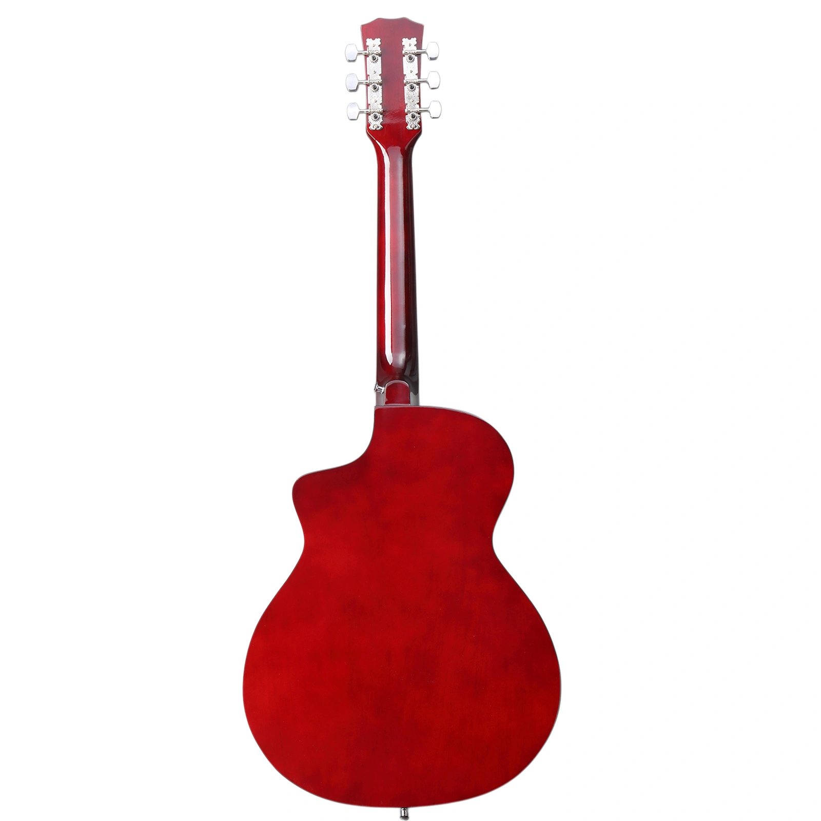 38 Inch Acoustic Guitar for Beginners - JF Body Basswood Folk Guitar, Natural 6-String Student Guitar with Case, Picks & Strap view 3