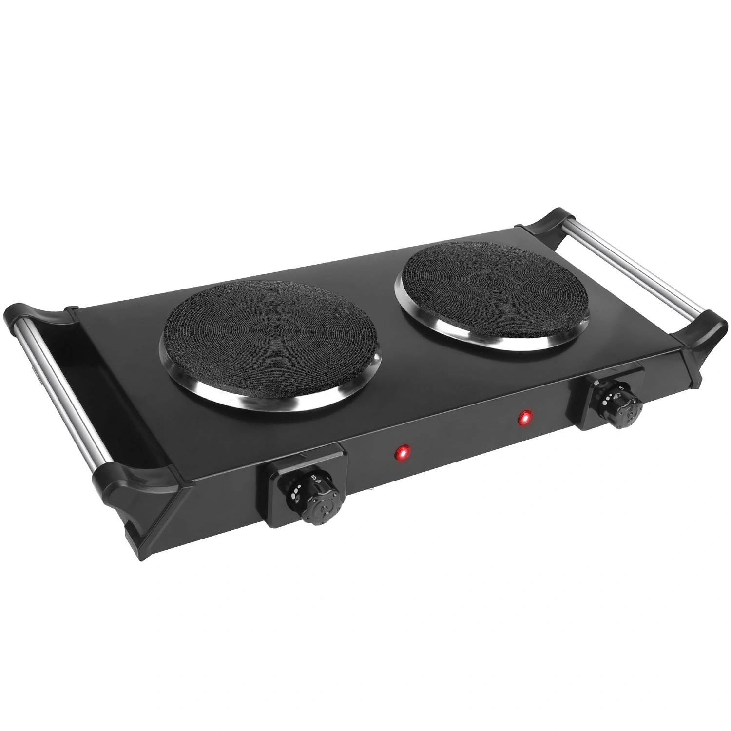 2000W Dual Burner Electric Hot Plate, 5 Temperature Settings (392℉-932℉), Portable Countertop Stove for All Flat Cookware, Fast & Even Heating, Easy to Clean, Ideal for Dorms, RVs, Apartments view 12