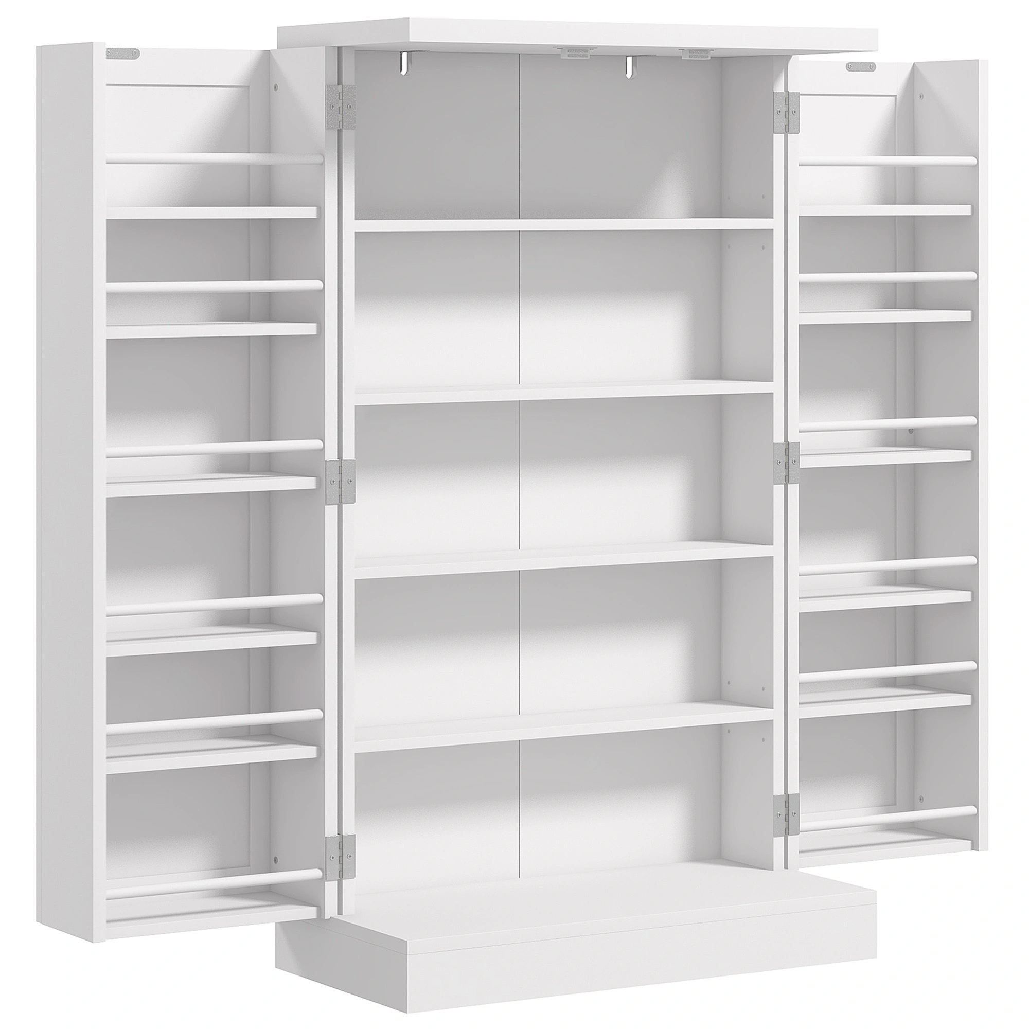 Kitchen Storage Cabinet with Adjustable Shelves, Freestanding Pantry Cupboard for Dining Room Organization