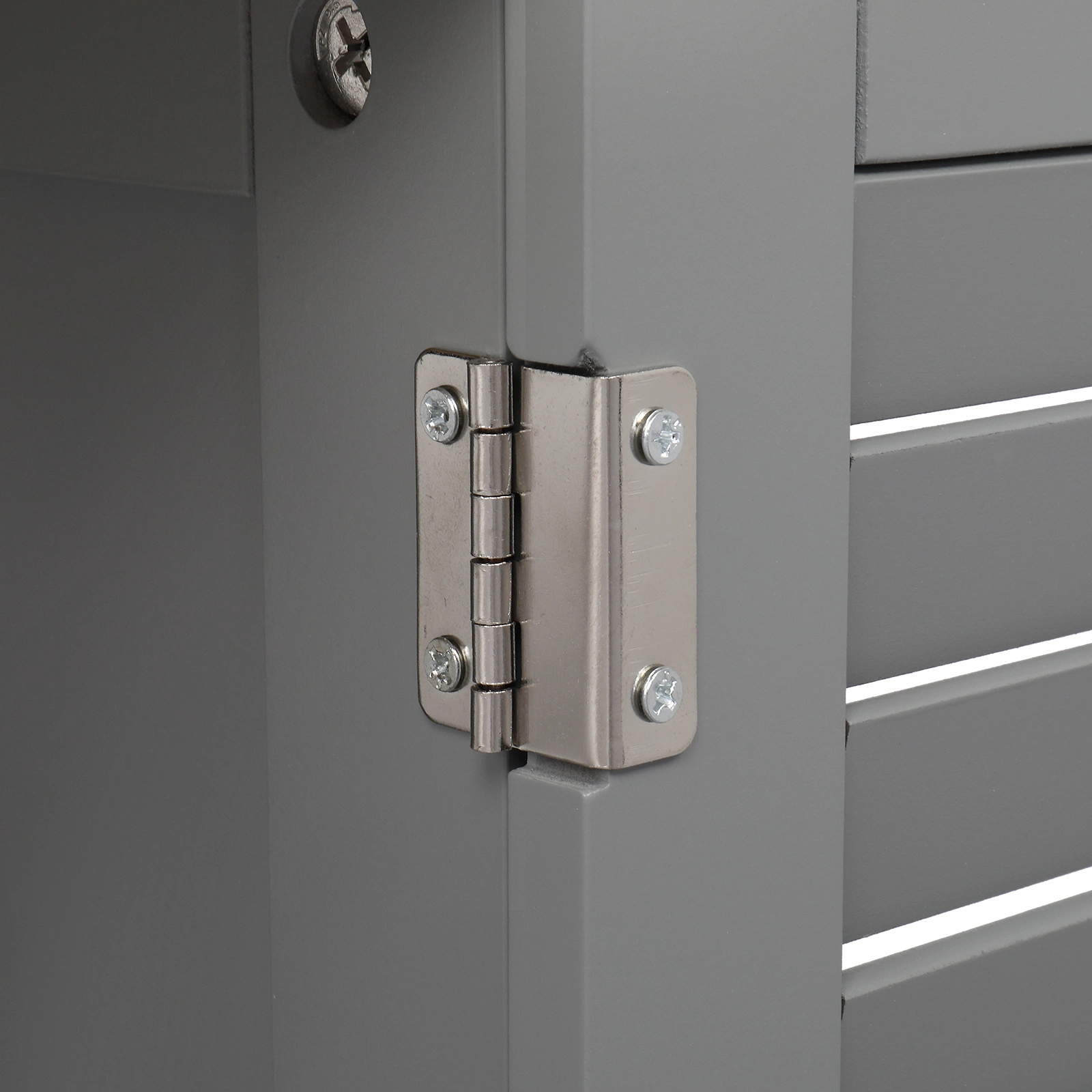 Modern Double Shutter Door MDF Spray Paint Bathroom Sink Cabinet Gray view 20