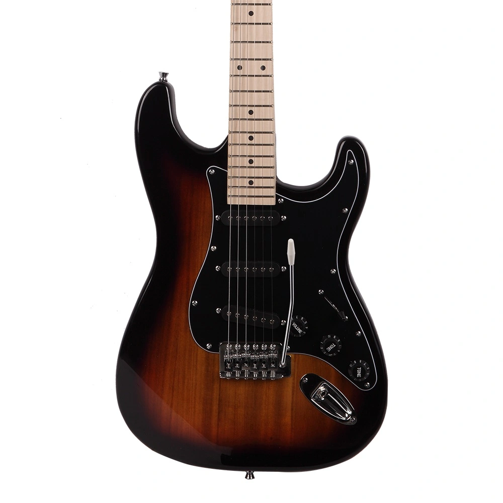 GST Stylish Electric Guitar Kit with Black Pickguard Sunset Color view 10