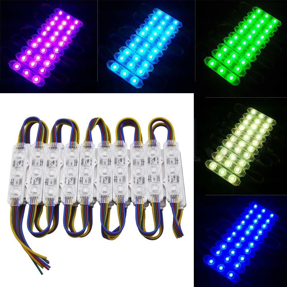 RGB 5050 LED Sign Letters Waterproof Store Window Light Kit - IP65 Outdoor Display Box for Shop Front (110V US Plug) view 2