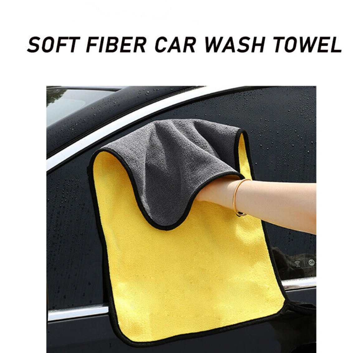 12PCS Microfiber Car Cleaning Towels Super Absorbent Drying Wash Cloths Polishing Automotive view 5