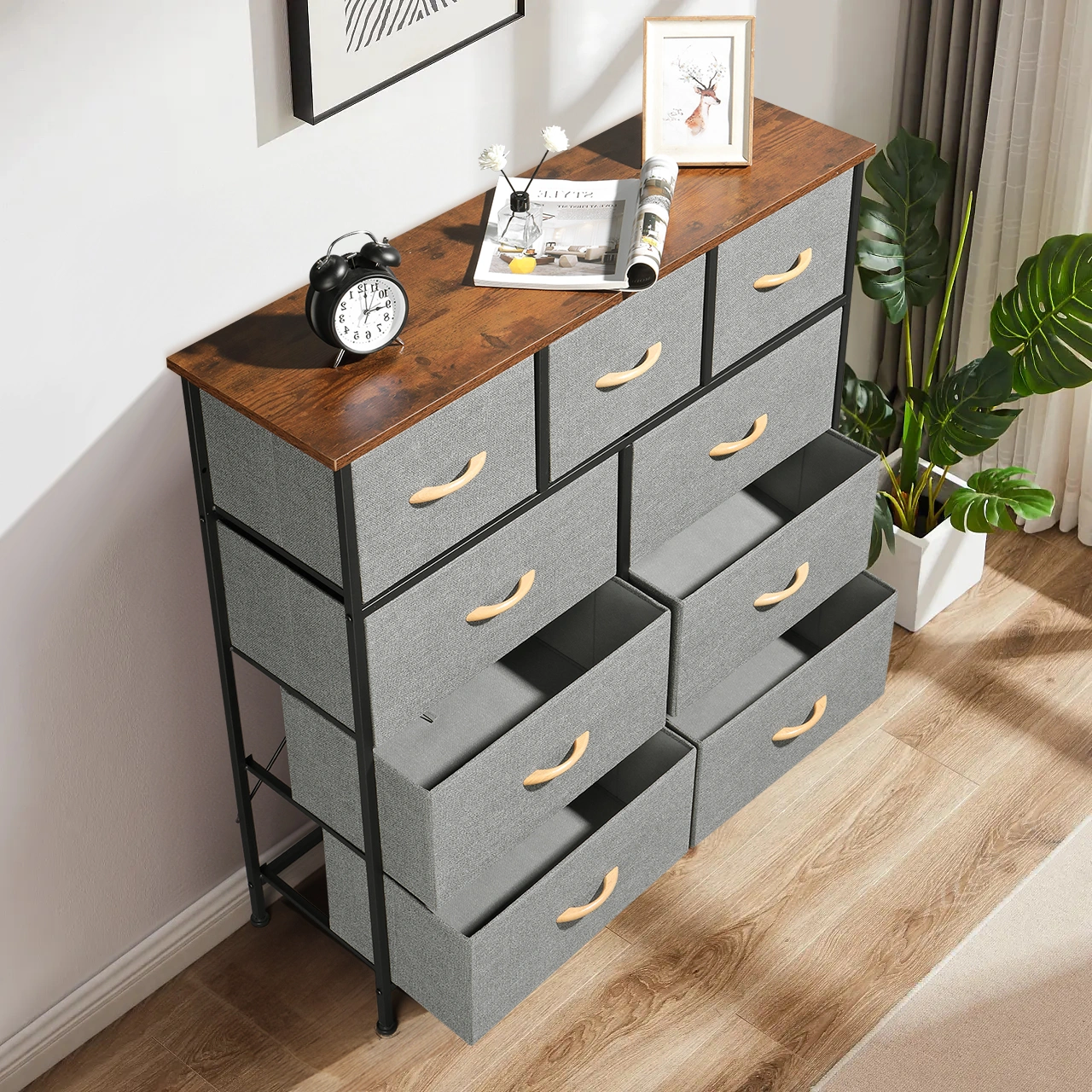 Non-Woven Fabric Storage Cabinet, Foldable Organizer view 2