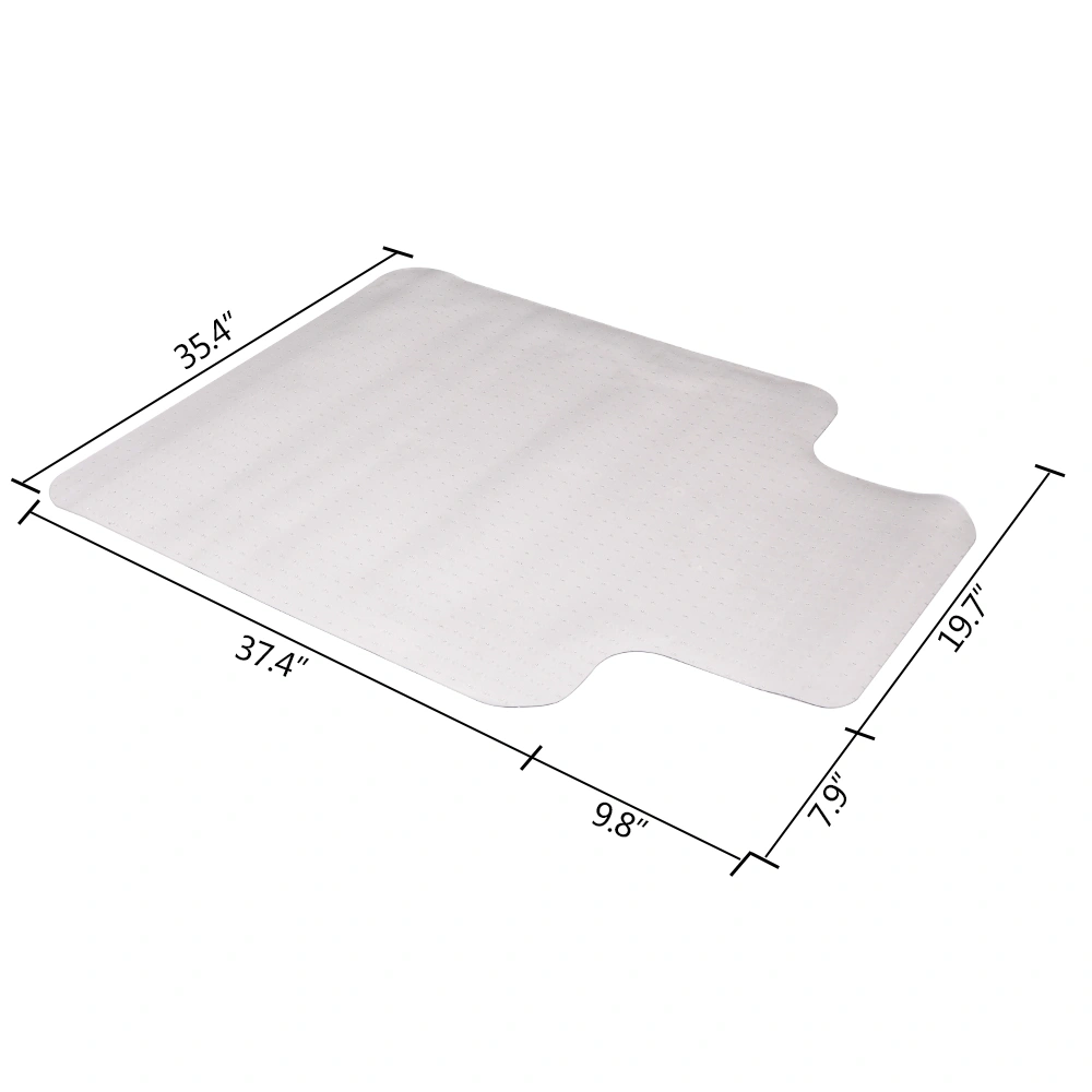 3PCS 90 x 120 x 0.2cm PVC Home-use Protective Mat for Floor Chair Transparent view 23