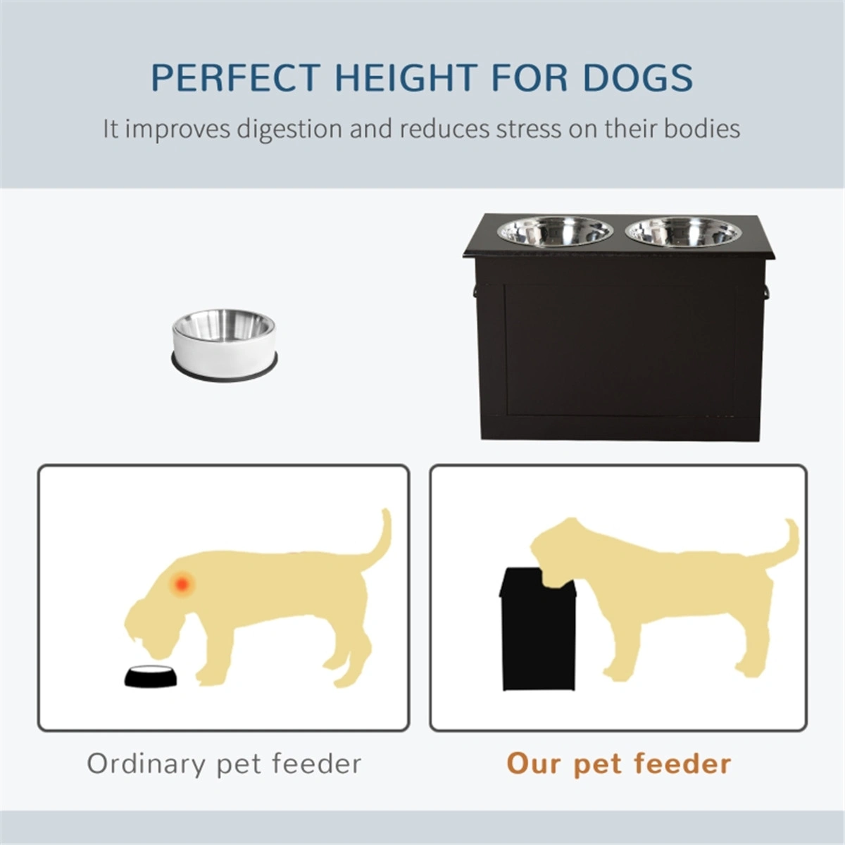 Dog bowls /Pet Feeding Storage ( Amazon Shipping)(Prohibited by WalMart) view 3