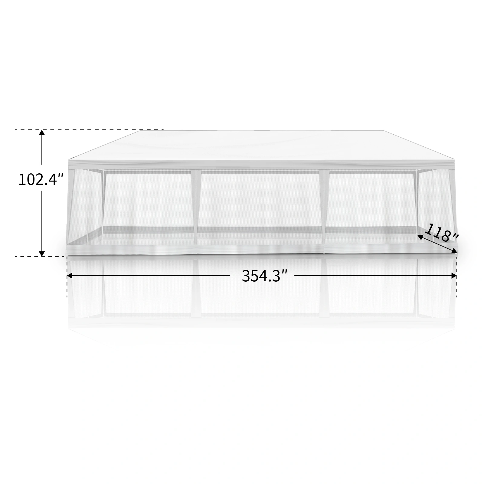 10X30FT Mesh Party Tent view 2