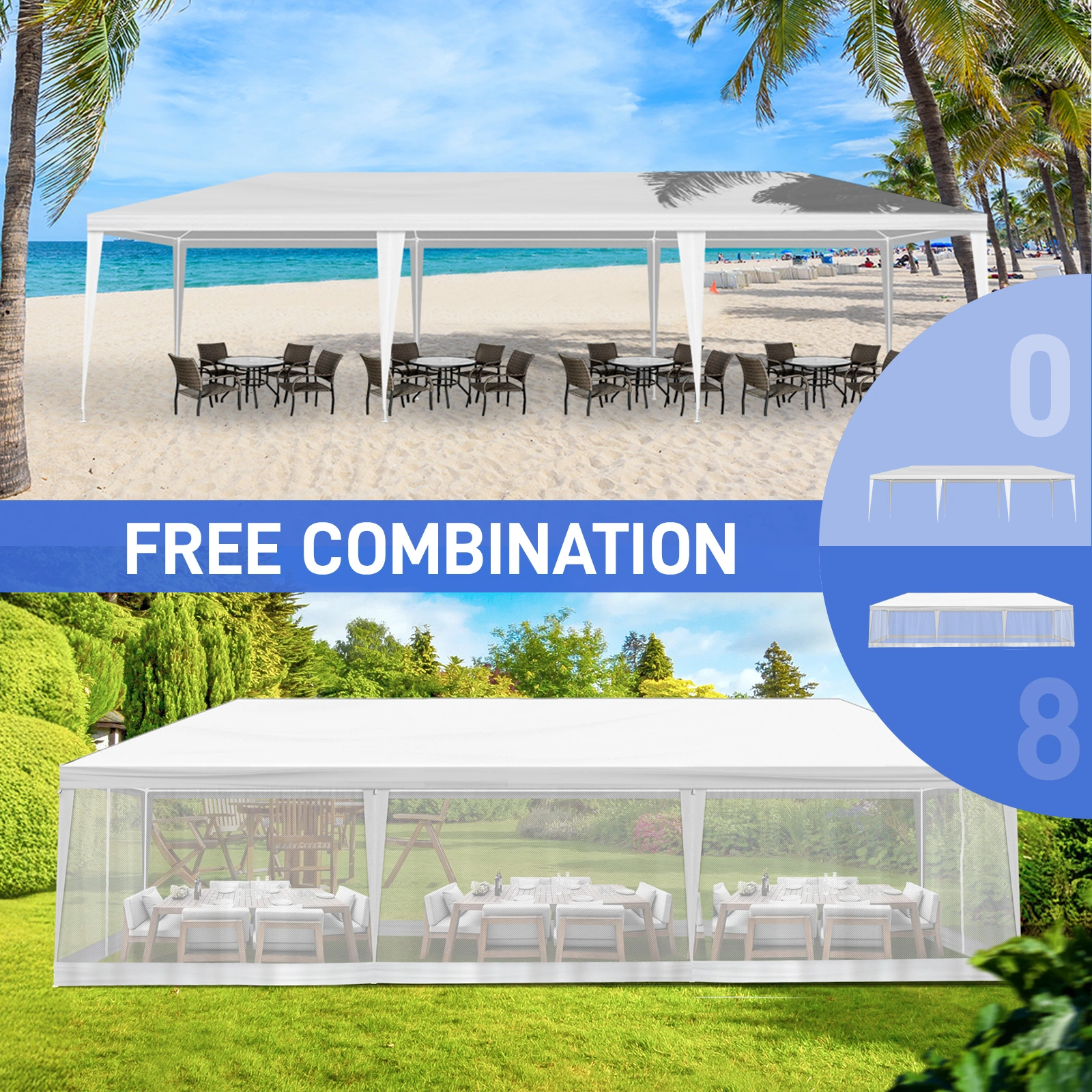 10X30FT Mesh Party Tent view 9