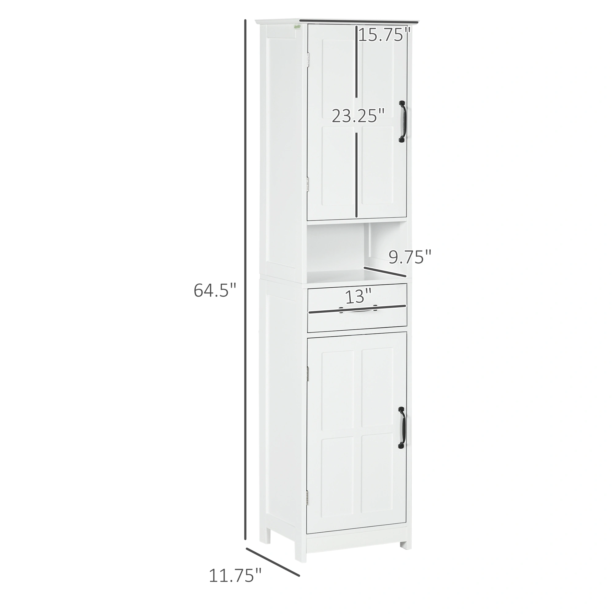 Modern Bathroom Vanity Cabinet Wall-Mount Storage Organizer view 2