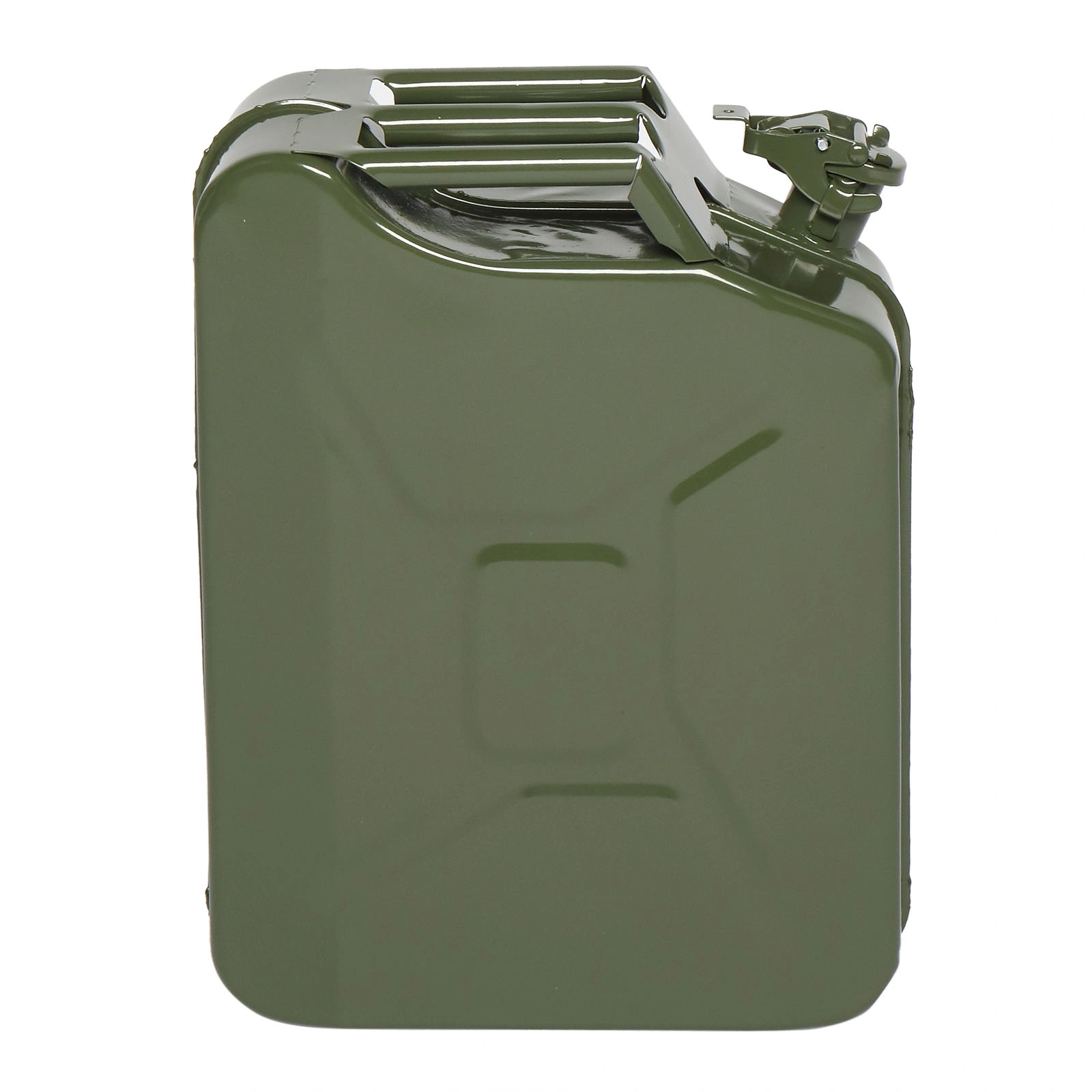 20L Fuel Oil Container - British Style Steel Jerry Can, 0.6mm for Petrol Diesel, Army Green with Pour Tube view 5