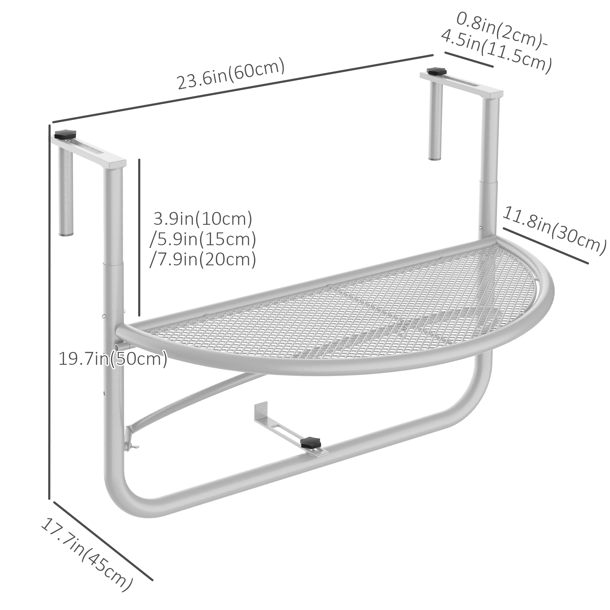 Compact Camping Table - Foldable Portable Outdoor Side Table for Tent, Campground & Backyard Use view 2