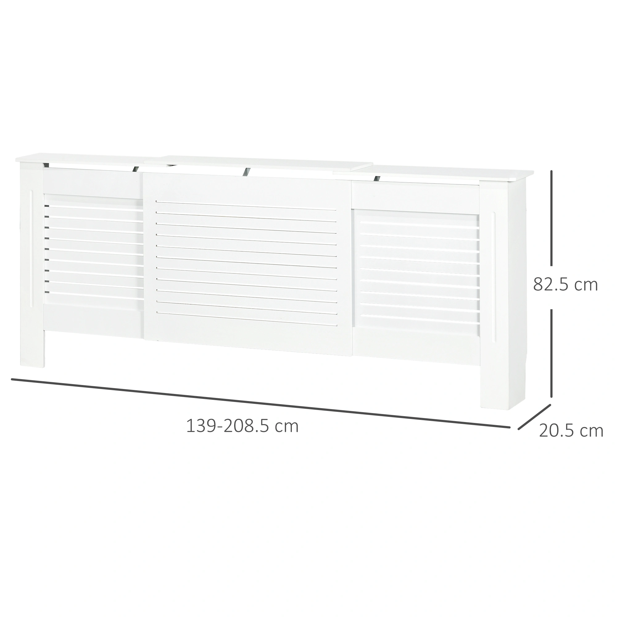 Decorative Radiator Cover with Ventilated Design, Wooden Heat Convector Cover for Home view 2