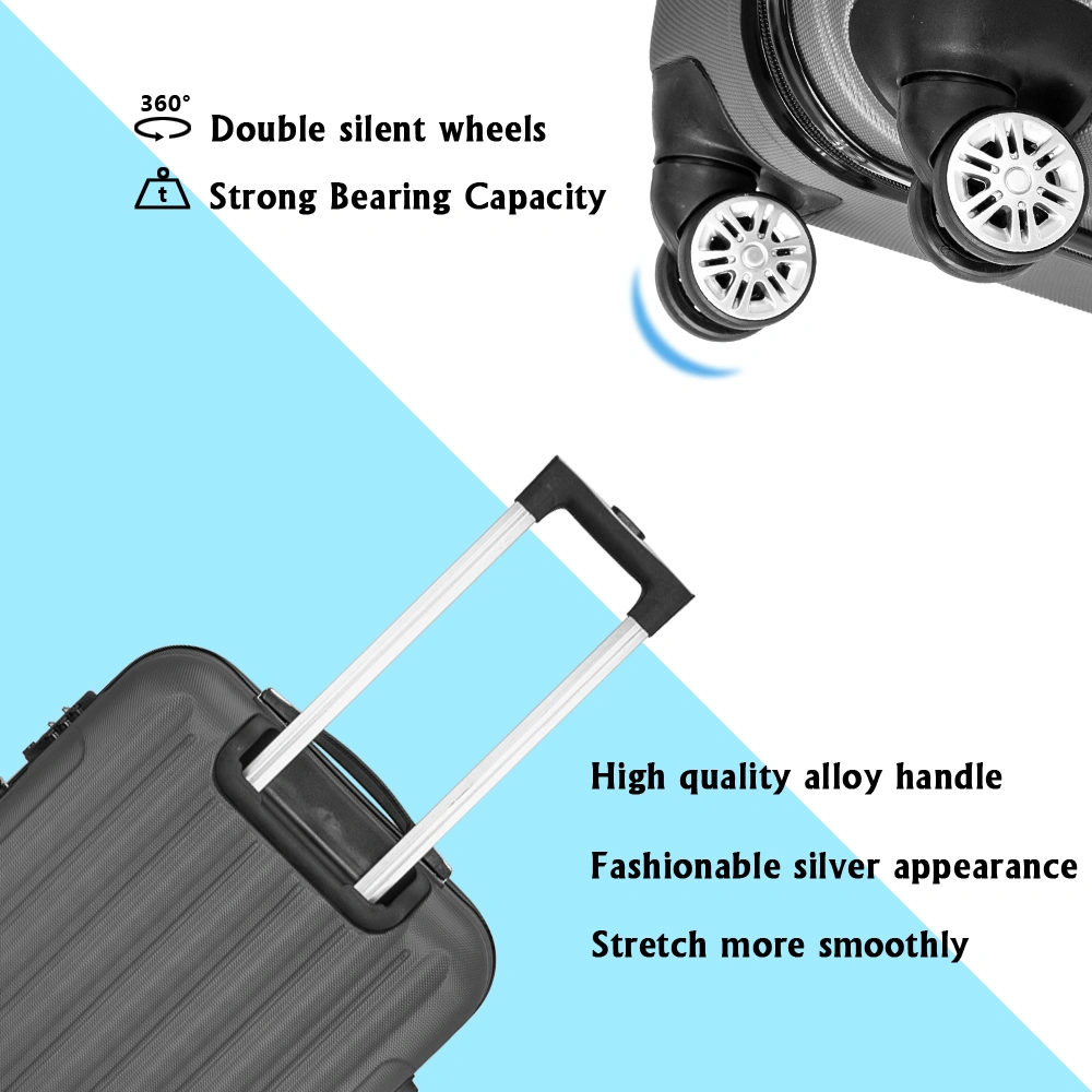 Lightweight 28in Hard Shell Carry On Luggage Suitcase, Hand Cabin Bag, Ryanair Priority British Airways Approved view 2