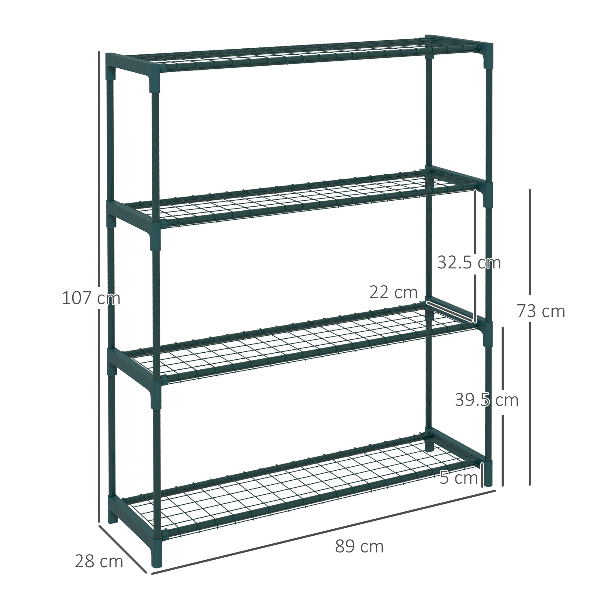 Decorative Flower Stand Plant Stand Indoor Outdoor Metal Garden Pot Rack Display Holder Home Patio Decor view 3