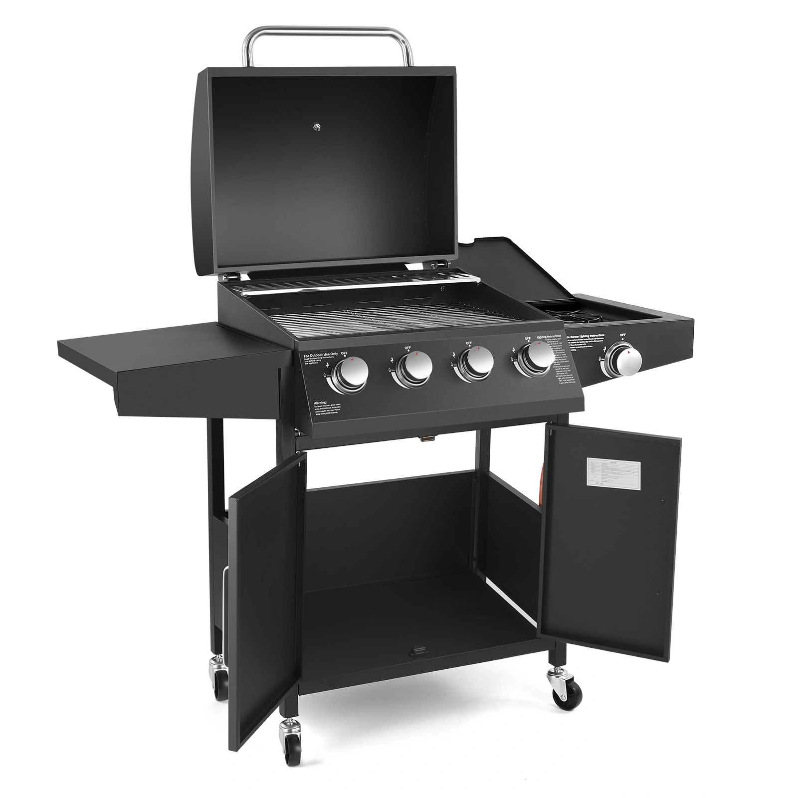 Portable BBQ Grill Charcoal Griddle Compact Foldable for Camping view 2