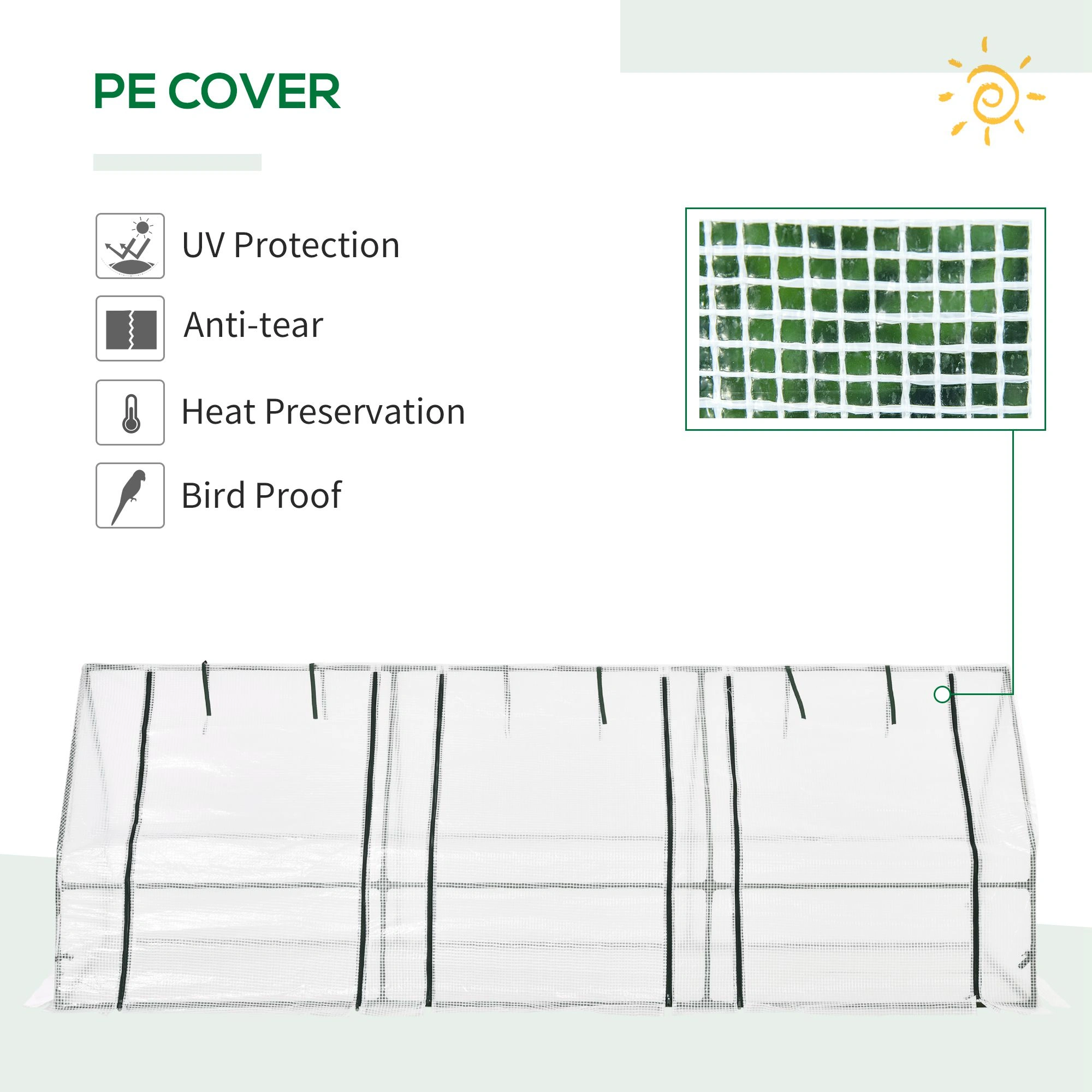 Mini Greenhouse - Portable Walk-in Plant Growing Tent with Ventilation for Indoor Outdoor Use view 3