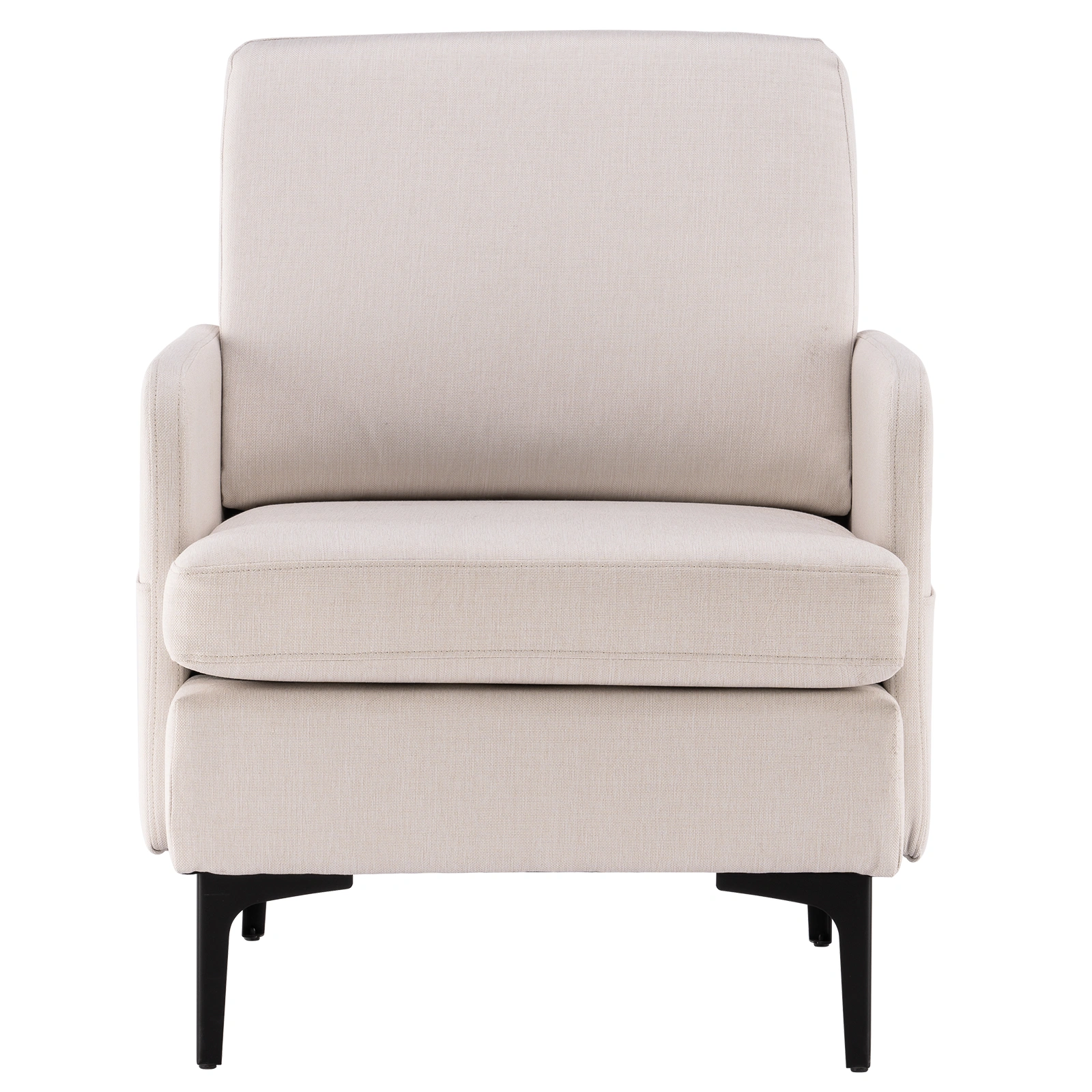 Lounge Chair, Comfy Single Sofa Accent Chair for Bedroom Living Room Guestroom, Beige view 3