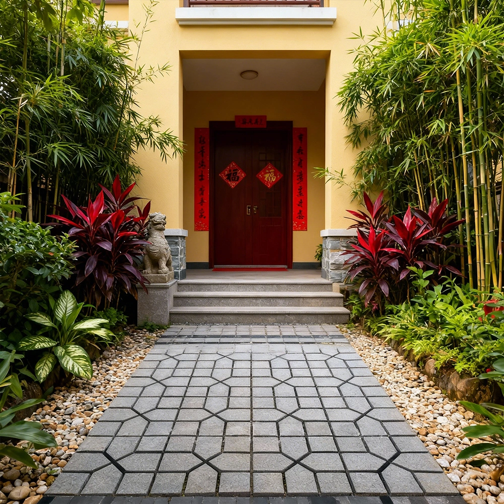 40cm Paving Mold Concrete Moulds Reusable Walkway Stepping Stone Maker for Driveway Garden Patio DIY view 3