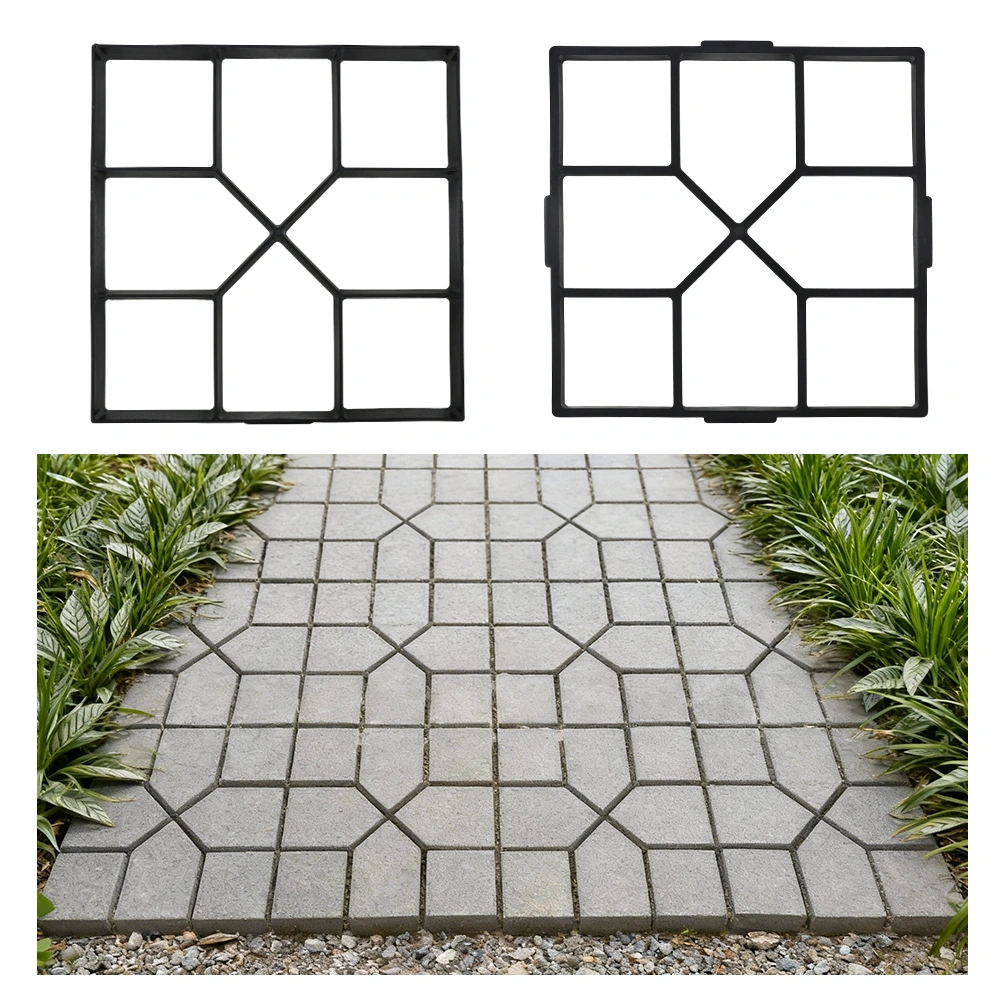 40cm Paving Mold Concrete Moulds Reusable Walkway Stepping Stone Maker for Driveway Garden Patio DIY view 4