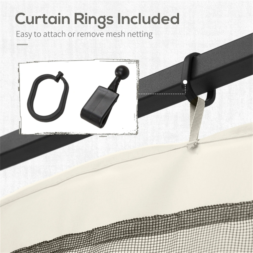 Mesh Sidewall Netting Replacement for 10x12 Canopy Gazebo Tent with Zippers Side Wall Screen Only view 5