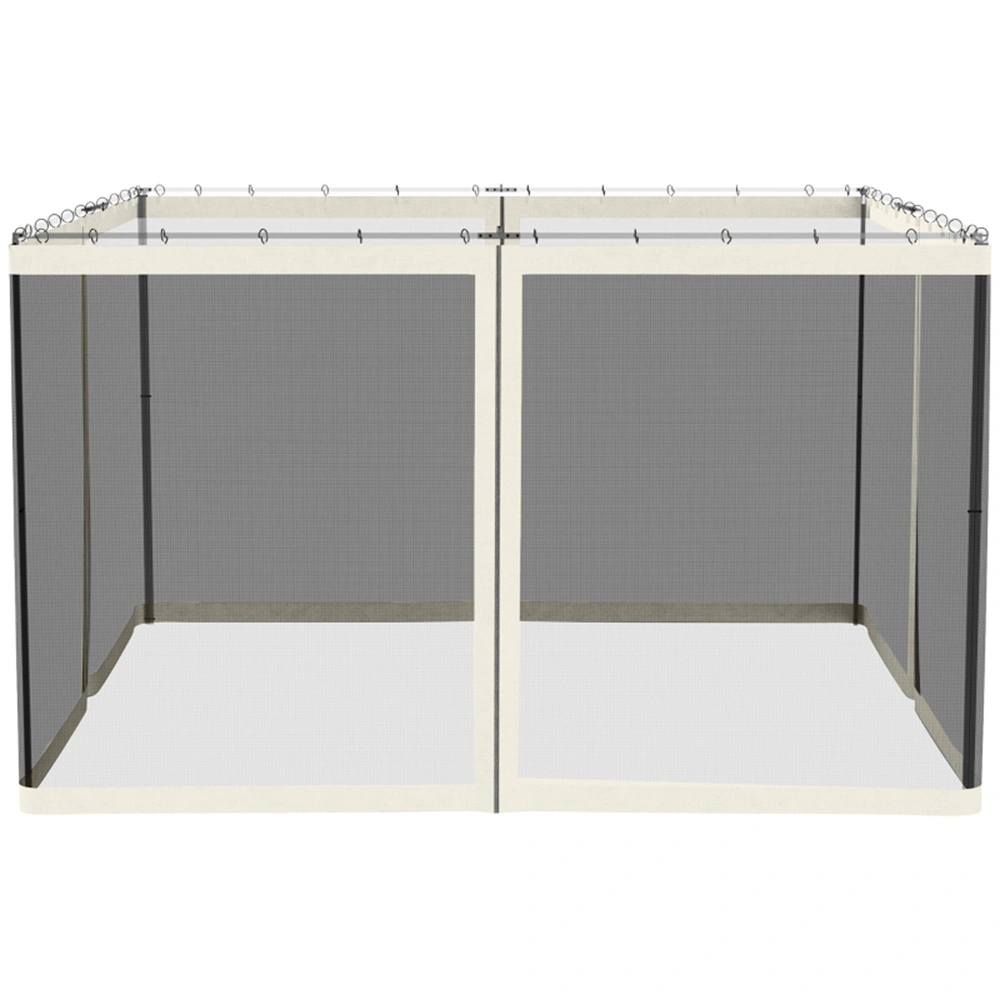 Mesh Sidewall Netting Replacement for 10x12 Canopy Gazebo Tent with Zippers Side Wall Screen Only view 7