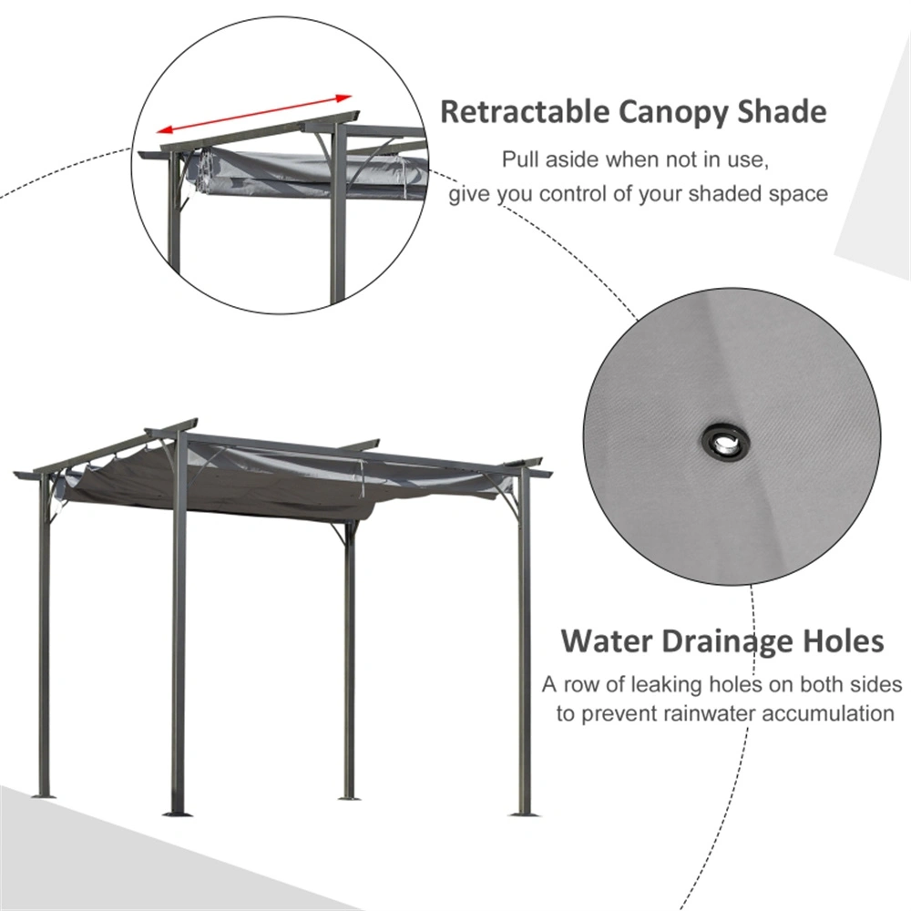 Foldable Window Awning Canopy, Adjustable Outdoor Sun Shade, Waterproof UV Protection, Easy Snap-On Design for Patios, Decks & Windows view 3