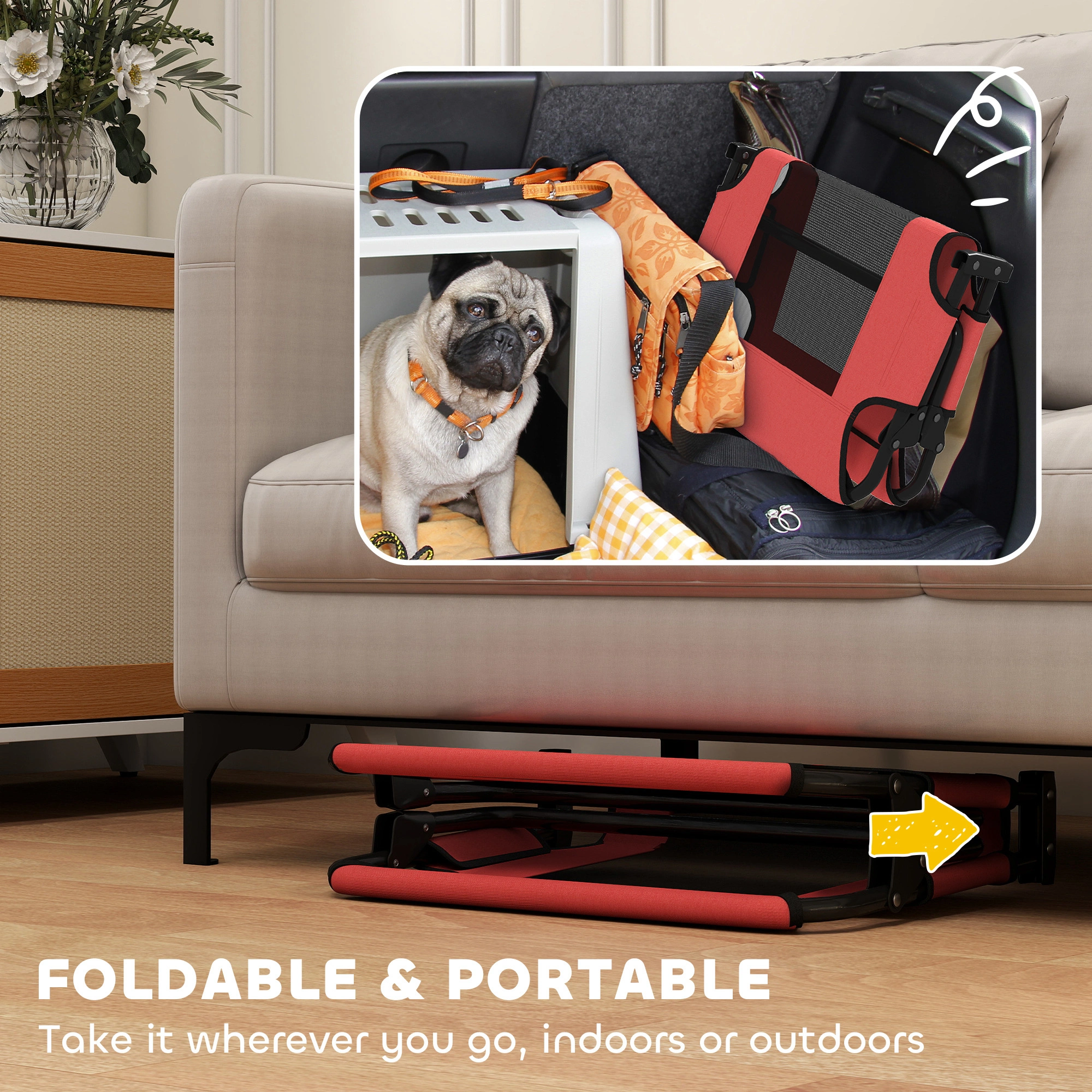 Outdoor Dog House, Weatherproof Pet Shelter with Insulated Interior, Elevated Floor Design, Durable Kennel for Medium to Large Dogs