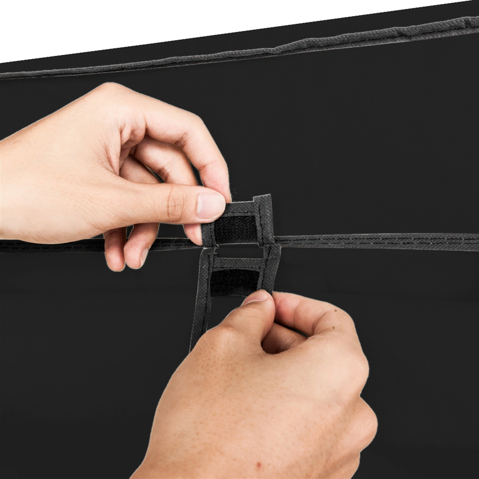 69" Portable Clothes Closet Wardrobe Storage Organizer with Non-Woven Fabric Quick and Easy to Assemble Extra Strong and Durable Black view 13