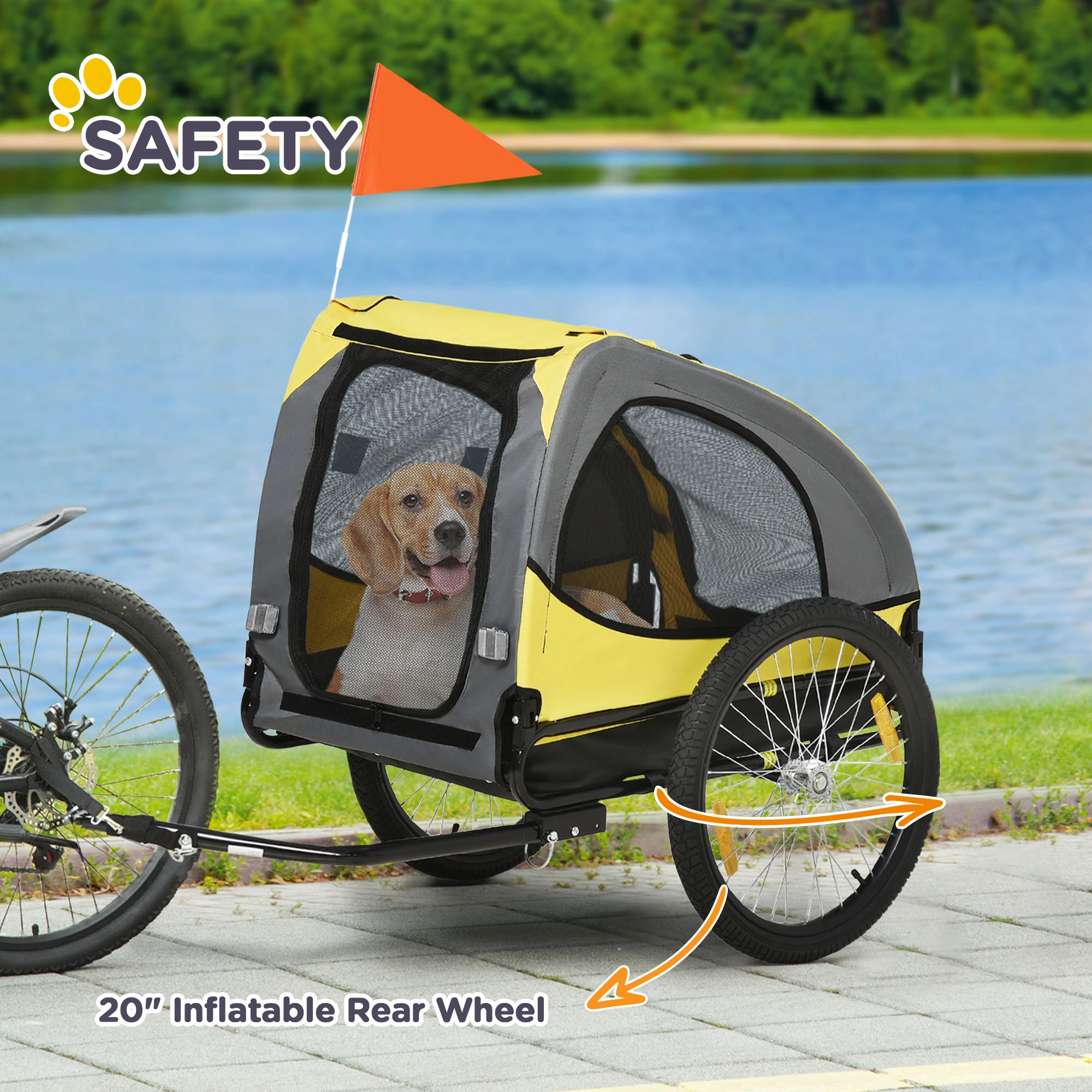 Pet Bicycle Cart( Amazon Shipping)(Prohibited by WalMart) view 6