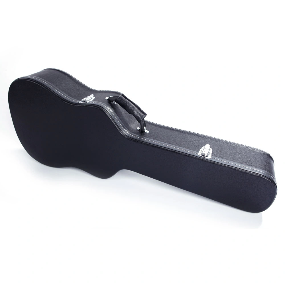 41" Folk Guitar Hardshell Carrying Case Fits Most Acoustic Guitars Microgroove Flat Black view 3