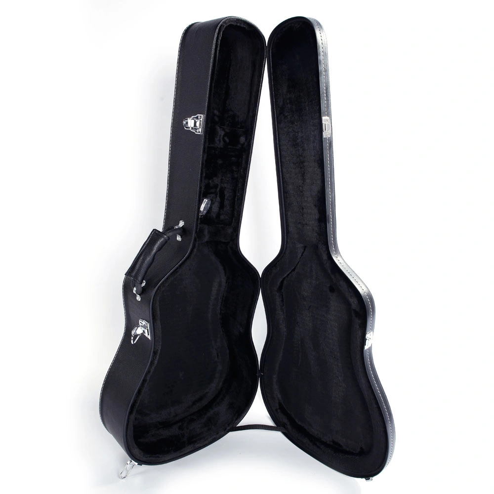 41" Folk Guitar Hardshell Carrying Case Fits Most Acoustic Guitars Microgroove Flat Black view 4