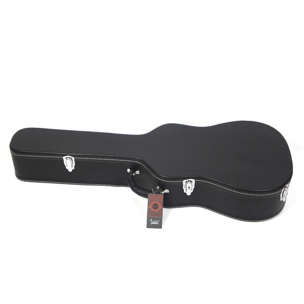 41" Folk Guitar Hardshell Carrying Case Fits Most Acoustic Guitars Microgroove Flat Black view 5