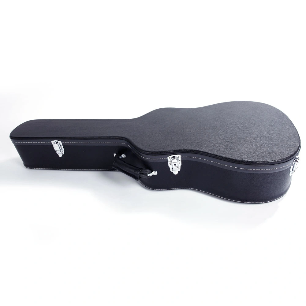 41" Folk Guitar Hardshell Carrying Case Fits Most Acoustic Guitars Microgroove Flat Black view 9